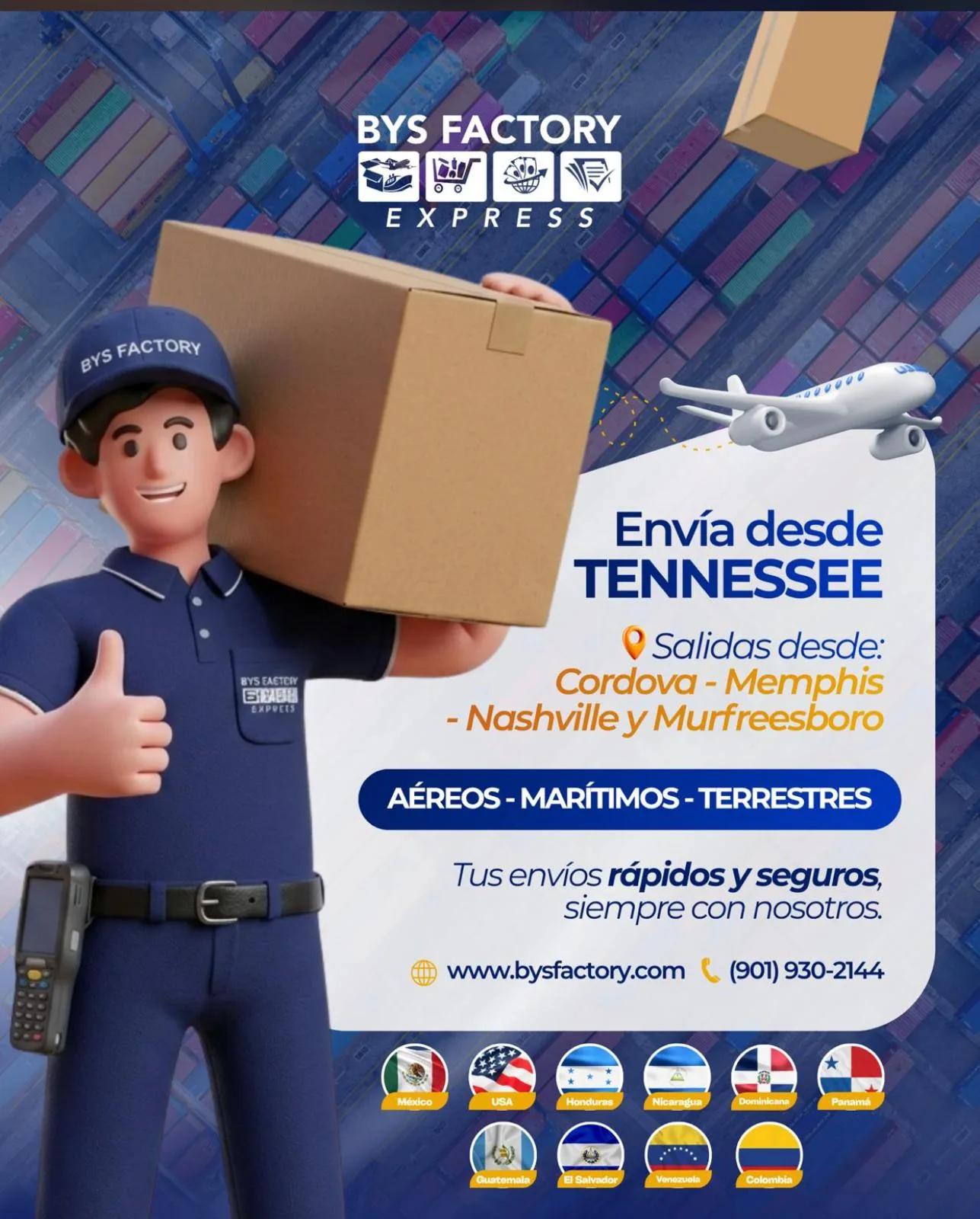 Ver detalles: Bys Factory, Envios internacionales