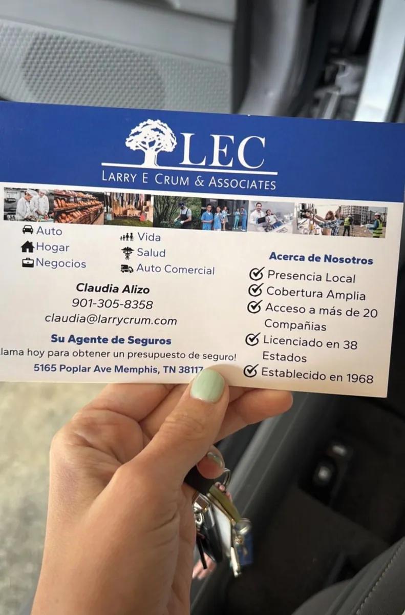 Ver detalles: Claudia Alizo, Seguros